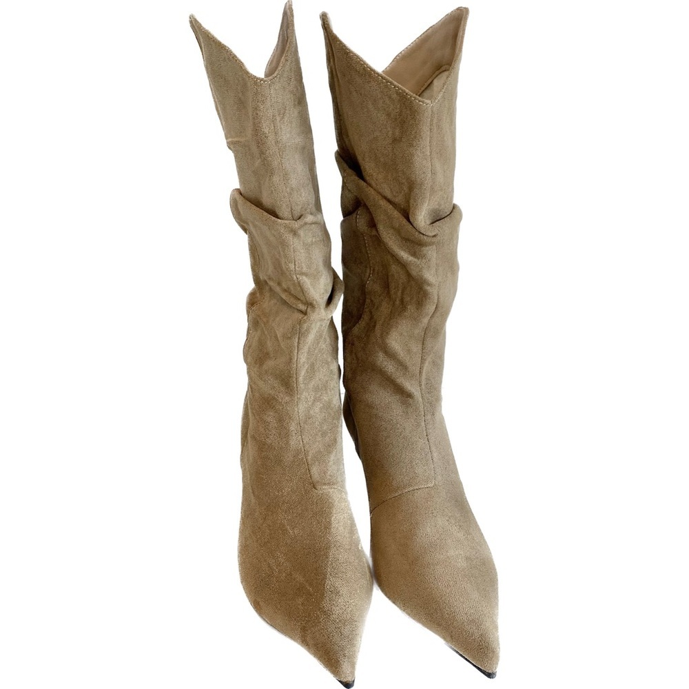 Source Unknown Tan Heeled Boots - image 3